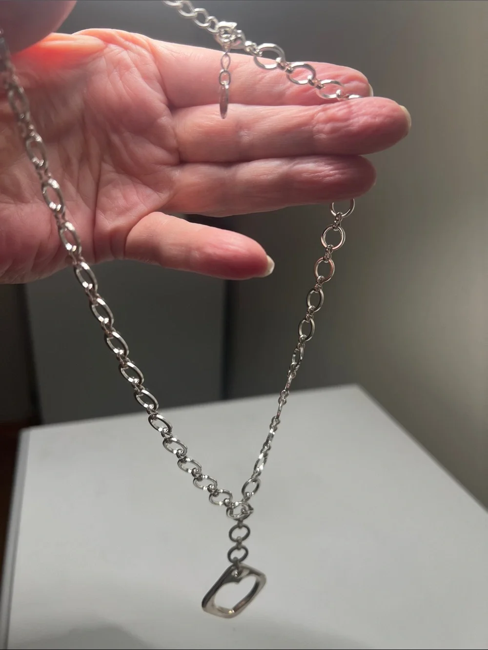 Vintage shiny silver